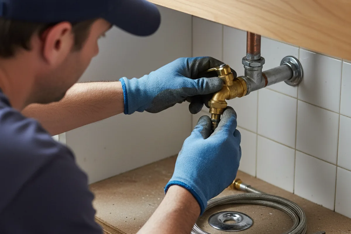 Shutoff valve and fitting work during Emergency Plumbing in Forestport
